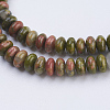 Natural Unakite Beads Strands G-P354-09-4x2mm-3