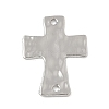 Alloy Textured Religion Cross Links Connector Charms FIND-Z127-01P-02-1