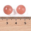 Cherry Quartz Glass No Hole Sphere Beads G-K353-04A-21-3