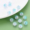 Transparent Crackle Acrylic Beads MACR-S370-N10mm-7