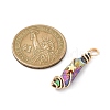 Electroplated Raw Rough Natural Quartz Crystal Copper Wire Wrapped Pendants PALLOY-JF02414-01-2