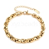304 Stainless Steel Link Chain Bracelets for Women BJEW-A161-01A-G-2