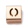 Ion Plating(IP) 304 Stainless Steel Square Slide Charms STAS-L132-26O-RG-1