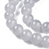 Baking Painted Imitation Jade Glass Round Bead Strands DGLA-Q021-8mm-43-3