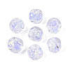 Handmade Foil Lampwork Beads Strands FOIL-T008-04E-2