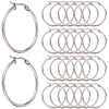 SOFPLATE 30 Pairs 304 Stainless Steel Hoop EarRing Shapes EJEW-SP0001-02A-P-1