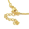 Rack Plating Egg Brass Link Bracelets for Women BJEW-B106-18G-3