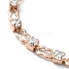 Crystal Cubic Zirconia Tennis Bracelet BJEW-E108-06RG-2