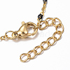 304 Stainless Steel Cable Chain Anklets AJEW-H010-01-4