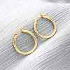 Brass Hoop Earrings for Women EJEW-I270-13A-G-1