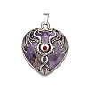 Natural Amethyst Pendants X-PW-WG50940-01-1