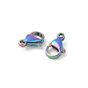 304 Stainless Steel Lobster Claw Clasps STAS-T065-11mm-34RC-2