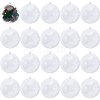 22Pcs Openable Transparent Plastic Big Pendants FIND-DC0008-27-1