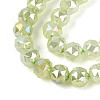 Anti-Tarnish Electroplate Glass Beads Strands GLAA-N064-6mm-07-3