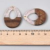 Epoxy Resin & Walnut Wood Pendants RESI-T057-12A-4