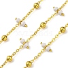 Handmade Faceted Natural Howlite Beaded Chains CHC-L050-02G-06-1