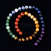Chakra Theme Natural Red Rainbow Jasper & Yellow Aventurine & Tiger Eye & Green Aventurine & Blue Spot Stone & Lapis Lazuli & Amethyst Beads Strands G-F668-14-8mm-4