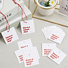 200Pcs Paper Thanks Greeting Cards DIY-SP0004-35-3
