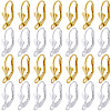 SUNNYCLUE 100Pcs 2 Colors Brass Hoop Earring Findings KK-SC0003-70-1