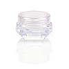 Transparent Plastic Empty Portable Facial Cream Jar CON-PW0001-006A-07-1