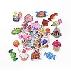 50Pcs Cartoon Lollipop Paper Sticker Label Set DIY-G066-10-1