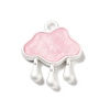 Baking Paint Zinc Alloy with Resin Pendant FIND-Z038-01B-1