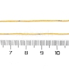 0.9MM Brass Box Chain Necklace Making NJEW-D302-77G-3