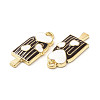 Summer Theme Alloy Enamel Pendants ENAM-B050-06G-3