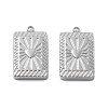 304 Stainless Steel Pendants STAS-Z121-19P-1