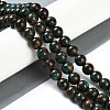 Assembled Natural Malachite & Bronzite Beads Strands G-A230-D02-04-2