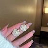 Alloy Rhinestone Stud Earrings for Women WGC0511-11-1