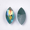 Pointed Back Resin Rhinestone Cabochons CRES-S381-7x15mm-C04-2