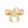 Rack Plating Brass Micro Pave Clear Cubic Zirconia Pendants LS-KK-Z060-06G-02-1