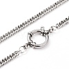 Non-Tarnish 304 Stainless Steel Diamond Cut Chunky Curb Chains NJEW-JN03213-02-2