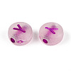 Luminous Frosted Acrylic Beads FACR-T008-02Y-2