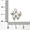 Brass Micro Pave Cubic Zirconia Charms KK-P295-43P-3