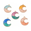 Alloy Pendants X-ENAM-M052-03G-1
