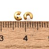 304 Stainless Steel Crimp Beads Covers STAS-P239-34G-03-3