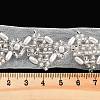 Polyester Flower Lace Trims OCOR-A007-09-3