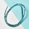 Natural White Jade Imitation Aquamarine Beads Strands G-B064-A09-1-2