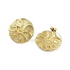 Ion Plating(IP) 304 Stainless Steel Stud Earrings for Women EJEW-N054-34G-2