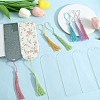 DIY Bookmark Making Kits. with Transparent Acrylic & Polyester Tassel Decoration DIY-SP0001-92B-4