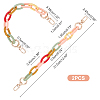 2Pcs Acrylic Curb Chain Bag Strap FIND-WR0004-06-3