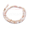 Natural Cherry Blossom Agate Beads Strands X-G-I213-23-6mm-2