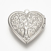 Tarnish Resistant 304 Stainless Steel Locket Pendants STAS-S076-36-1