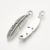 Tibetan Style Alloy Pendants X-TIBE-Q072-07AS-NR-2