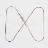 304 Stainless Steel Snake Chain Necklace Making STAS-P045-18P-2