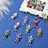 30Pcs 10 Styles Handmade Glass Pearl Beads Pendants PALLOY-CJD00004-5