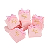 Gold Stamping Thank You Printed Paper Candy Gift Packaging Boxes with Ribbon PW-WGDAD0D-03-1