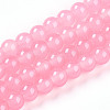 Baking Painted Imitation Jade Glass Round Bead Strands DGLA-Q021-6mm-03-1